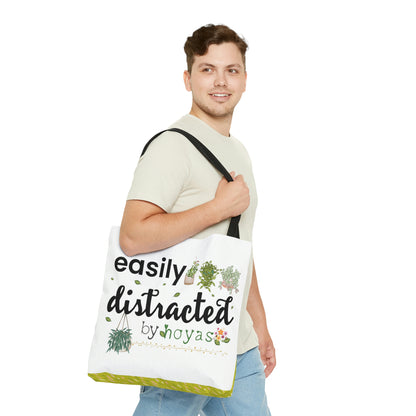 HOYAHOLIC EASILY DISTRACTED BY HOYAS TOTE BAG
