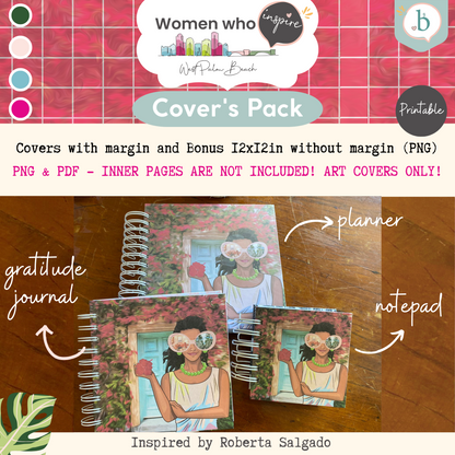 Palm Beach Girls - Printable Planner - Journal - Notepad Cover