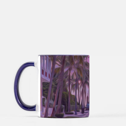 Worth Ave Mug 11 oz. (Dark Blue + White)