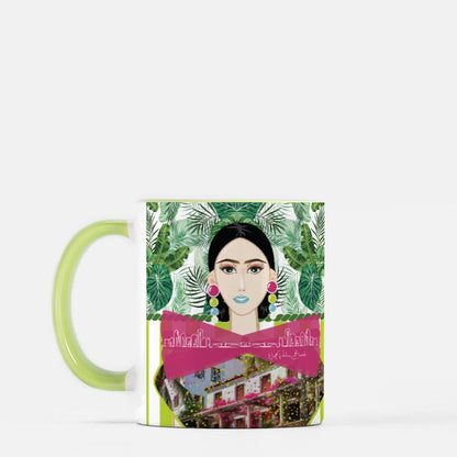 Palm Beach Girls Mug 11 oz. (Green + White)