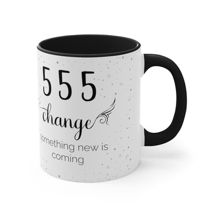 ANGEL NUMBER 555 MUG, 11OZ