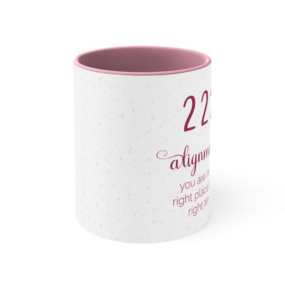 ANGEL NUMBER 222 JAZZBERRY MUG, 11OZ