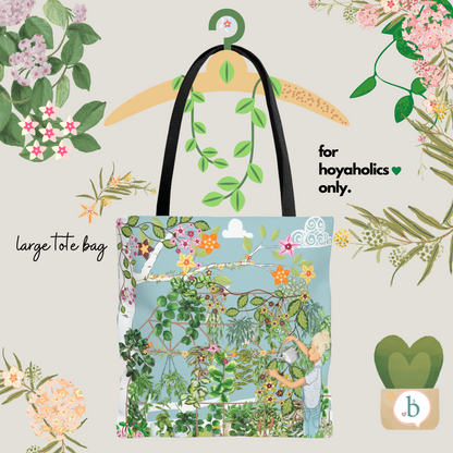 HOYAHOLIC HOYA HOUSE TOTE BAG