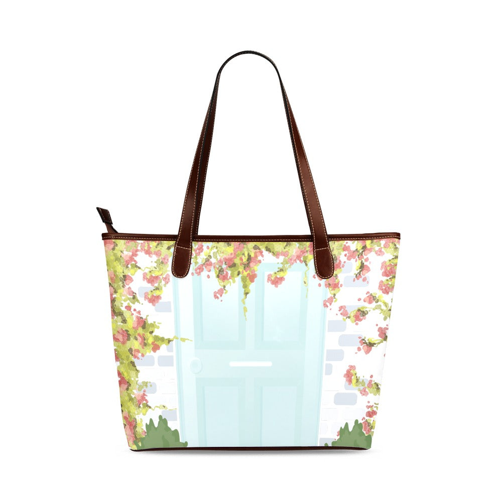 TURQUOISE DOOR - PERUVIAN AVENUE BOOK TOTE