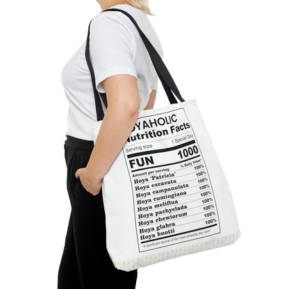 HOYAHOLIC NUTRITION FACTS TOTE BAG