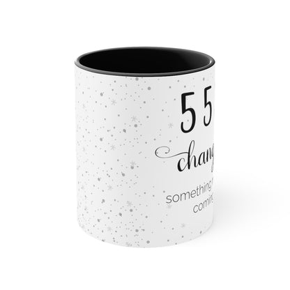 ANGEL NUMBER 555 MUG, 11OZ