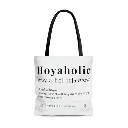 HOYAHOLIC DICTIONARY DEFINITION TOTE BAG
