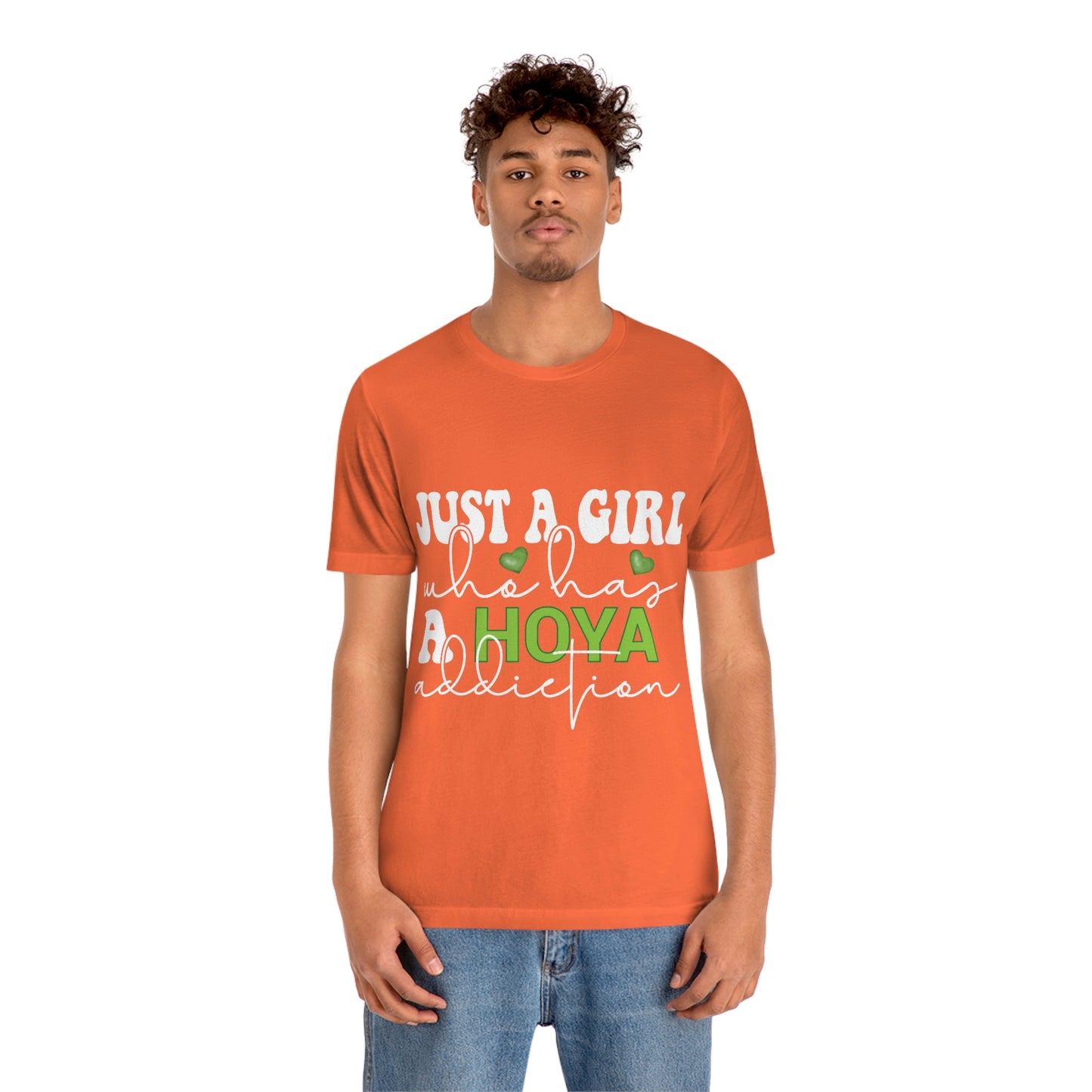 HOYAHOLIC JUST A GIRL WHO HAS A HOYA ADDICTION SHORT SLEEVE TEE