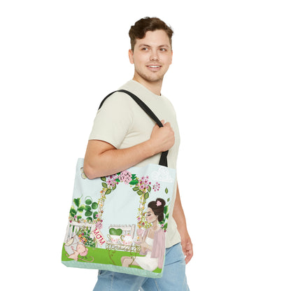HOYAHOLIC HIGH TEA HOYA GARDEN TOTE BAG