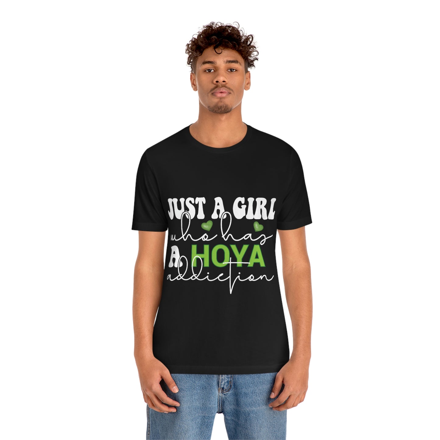 HOYAHOLIC JUST A GIRL WHO HAS A HOYA ADDICTION SHORT SLEEVE TEE