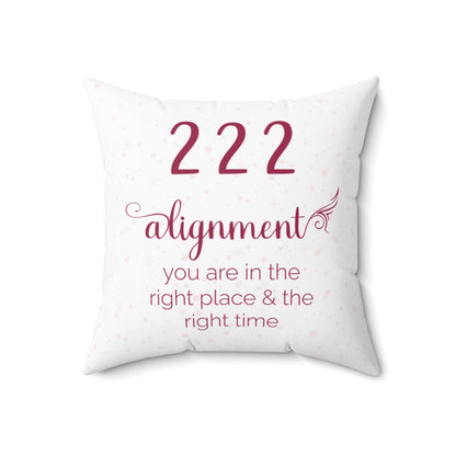 Angel Number 222 Jazzberry Cushion