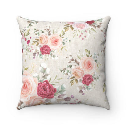 SHABREE SPRING ROSE CUSHION