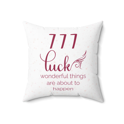 Angel Number 777 Jazzberry Cushion