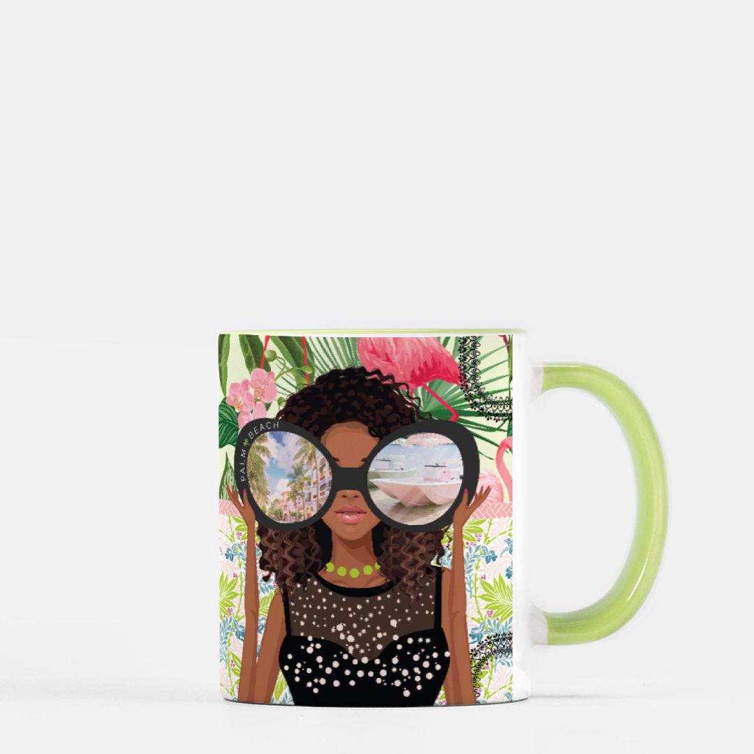 Jessica LaGrange Mug 11 oz. (Green + White)