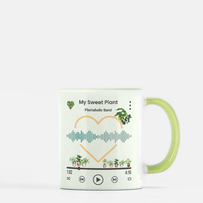 HOYAHOLIC PLAYLIST MUG 11 oz. (Green + White)