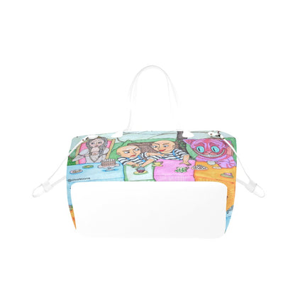 ALICE - WHITE QUEEN & T&T & CHESHIRE CAT CLOVER BAG