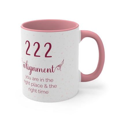 ANGEL NUMBER 222 JAZZBERRY MUG, 11OZ