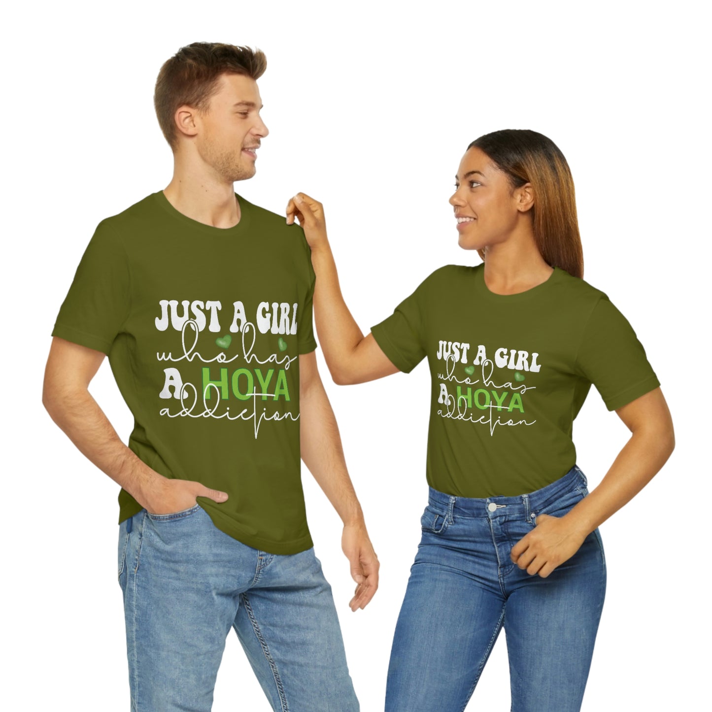 HOYAHOLIC JUST A GIRL WHO HAS A HOYA ADDICTION SHORT SLEEVE TEE