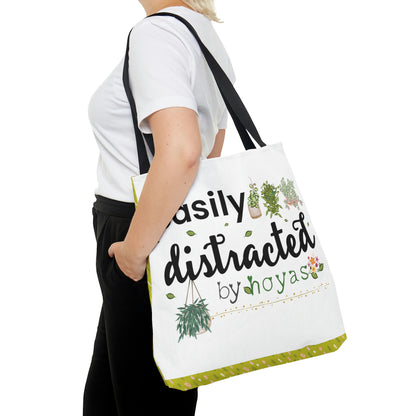 HOYAHOLIC EASILY DISTRACTED BY HOYAS TOTE BAG