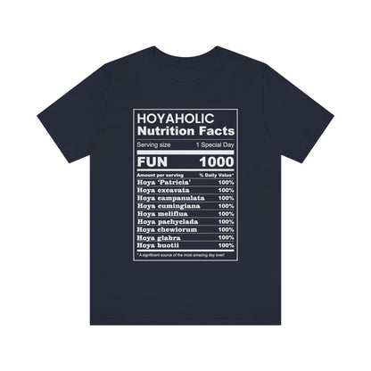 HOYAHOLIC NUTRITION FACTS SHORT SLEEVE TEE