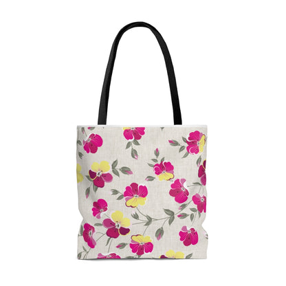 SHABREE SPRING PINK-YELLOW TOTE BAG