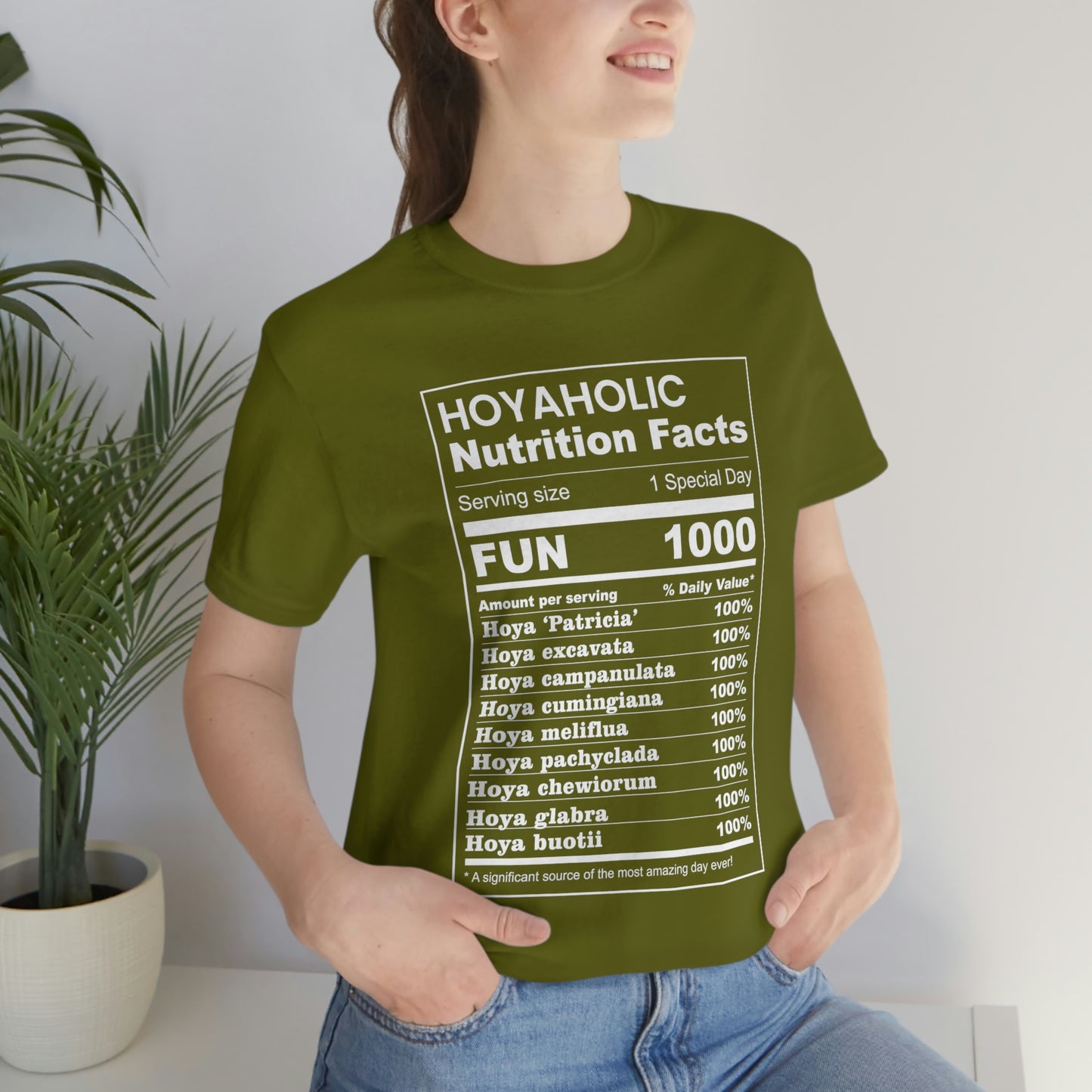 HOYAHOLIC NUTRITION FACTS SHORT SLEEVE TEE