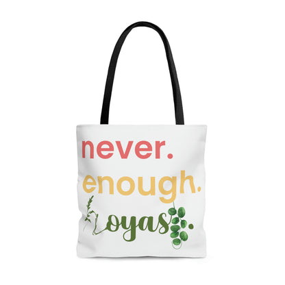 HOYAHOLIC NEVER ENOUGH HOYAS TOTE BAG